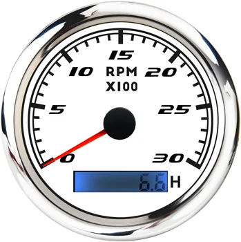 

85MM 3000 RPM Waterproof Car Tachometer Gauge Tacho gauge with LCD Hour Meter For Yacht Boat Motocycle Marine With Backlight