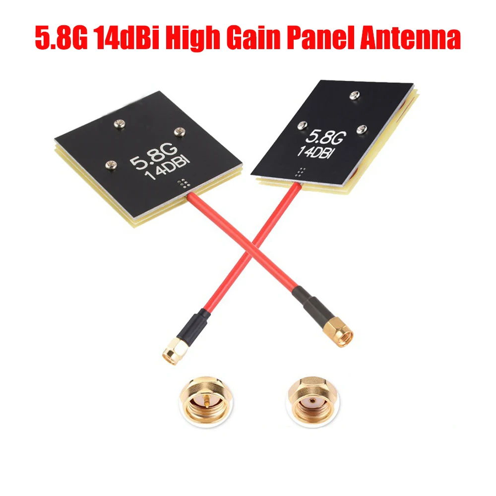 

Для мультикоптера с фиксированным крылом FPV гоночного дрона FPV 5,8G 14dBi панельная антенна с высоким коэффициентом усиления RPSMA опционально