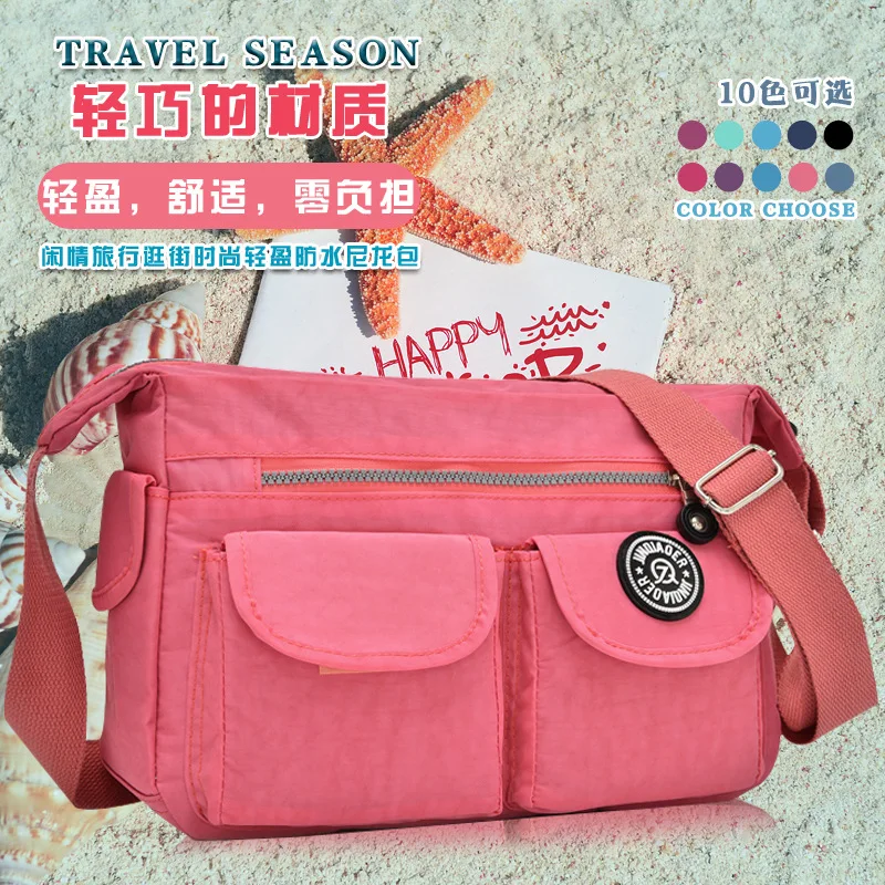 

2019 Summer New Style WOMEN'S Bag jin qiao er Nylon Bag Waterproof WOMEN'S Bag Fashion Shoulder Oblique Bag WOMEN'S Bag
