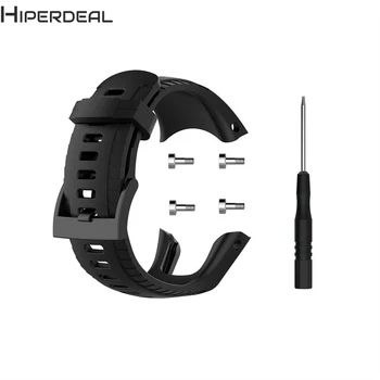 

HIPERDEAL Smart Accessories New Soft Silicone Watch Strap Band Replacement Watch Band Wrist Strap Compatible for Suunto 5