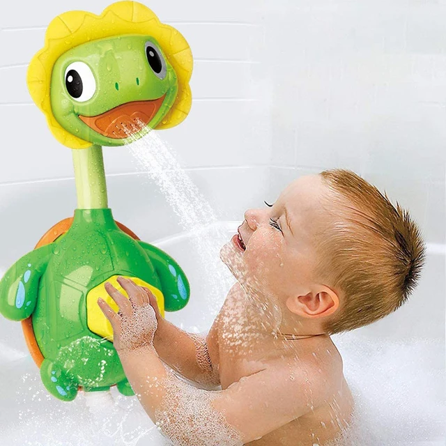 Baby Bath Toys for Kids Duck Turtle Sucker BaBy Bath Toys Spray Water Toys for Kids Outside Pool Bathtub Toys Sprinkler Shower 1