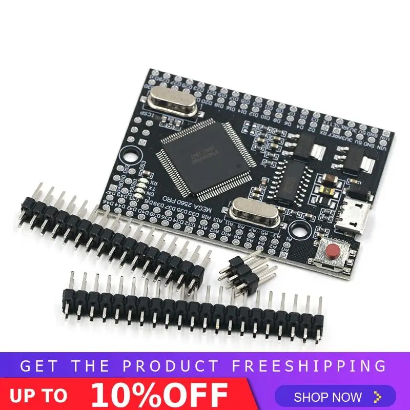 Mega 2560 PRO MINI 5V(встраивание) CH340G ATmega2560-16AU с наконечниками, совместимыми с arduino Mega 2560