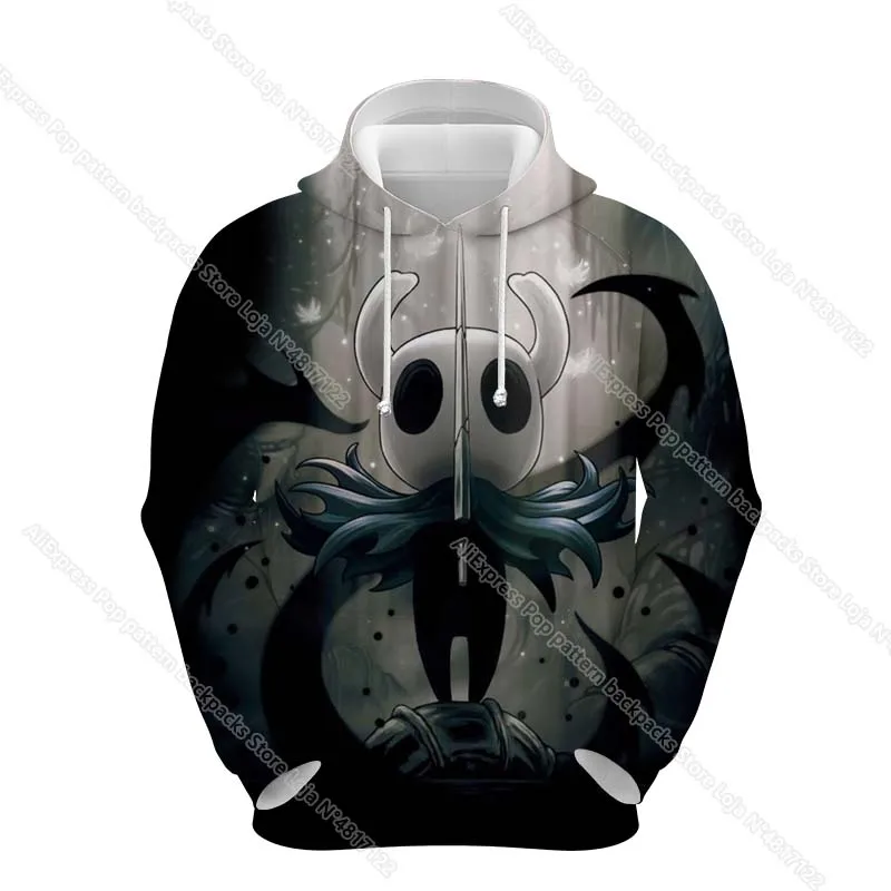 Men Hollow Knight 3D Print Hoodies Male Cartoon Anime Sweatshirts Sudadera Streetwear Tops Spring Autumn Unisex Pullovers Casual