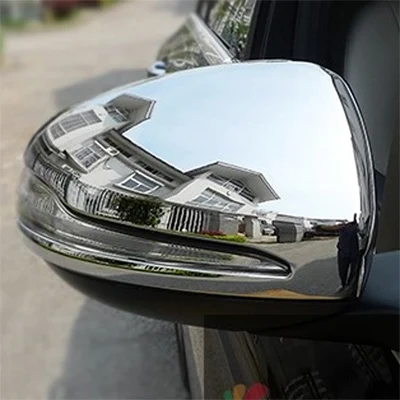 Chome color Для Mercedes C E GLC S Class W205 S205 A205 C205 W213 S213 X253 C253 W222 хромированная боковая крышка зеркала аксессуары для укладки - Цвет: Chome color