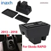 For Skoda RAPID Armrest Rapid Retrofit parts dedicated Car Armrest box Center Storage box car accessories Interior with USB ► Photo 2/6