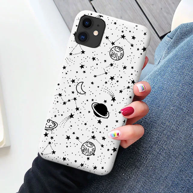 Simple Space Planet Stars Moon Spaceship Phone Case For iPhone 11 12 Pro Max XR X XS Max 6s 7 8 Plus SE2020 mini Soft Matte Case Simple Space Planet Stars Moon Spaceship Phone Case For iPhone 11 12 Pro Max XR X XS Max 6s 7 8 Plus SE2020 mini Soft Matte Case