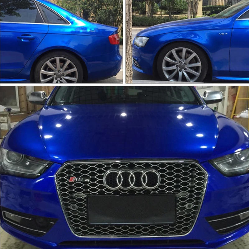 Blue Glossy Metallic Vinyl Film Wrap-6