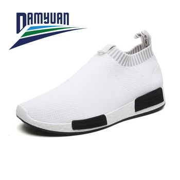 Damyuan 2020 New Fashion Classic Shoes Men Shoes Women Flyweather Comfortable Breathabl Non-leather Casual Lightweight Shoes tanie i dobre opinie Canvas Slip-On Fits true to size take your normal size Basic Spring Autumn Men s Casual Shoes Solid Breathable Sweat-Absorbant