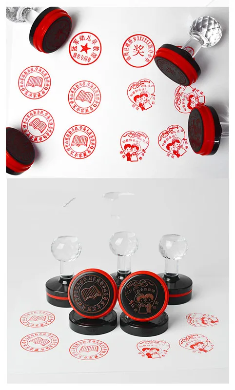  DIYPhotoSensitive Seal Auto Ink Custom Professional Rubber Stamp Custom Motto Logo Personalized Rou
