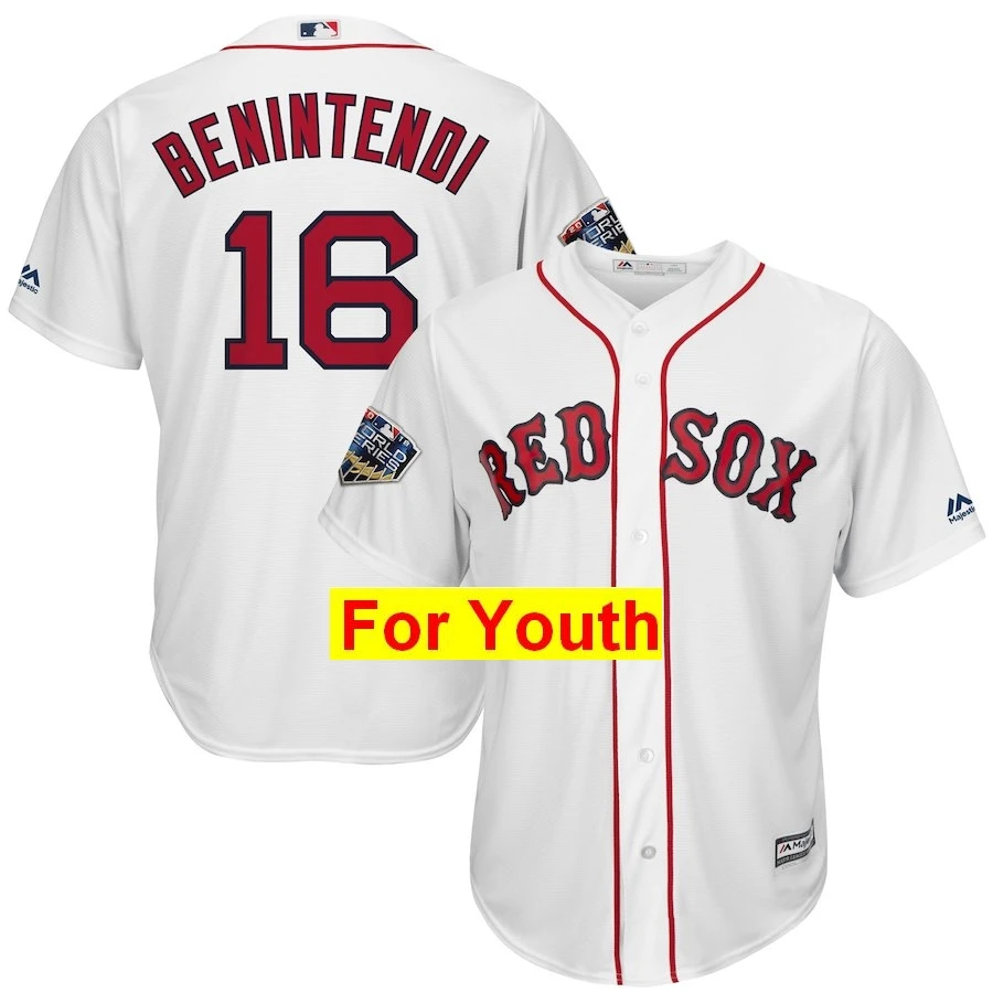 Youth Xander Bogaerts Boston David Ortiz Mookie Betts Andrew Benintendi Chris Sale David Price Jersey Bradley Jr World - Цвет: Youth
