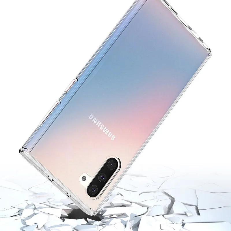 Чехол для samsung Galaxy Note 10 Plus, жесткий Гибридный Бампер, твердая акриловая задняя крышка для samsung Note 10, чехол Note10 Note 10+ Coque