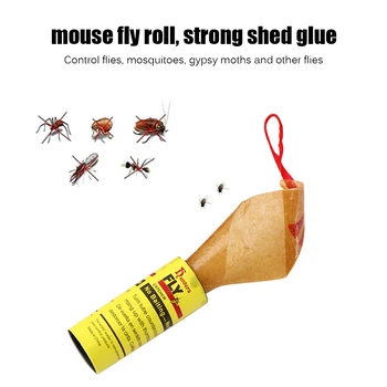 

4/8/16/20/32 Rolls Pesticide Free Fly Paper Sticky Fly Catchers Set Fly Mosquito Sticker Insect Bug Pest Catchers Glue Paper