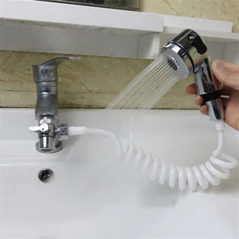 

Faucet Shower Head Bathroom Spray Drains Strainer Hose Sink Washing Hair Wash Shower External Switch Soft Water Pipe Shower