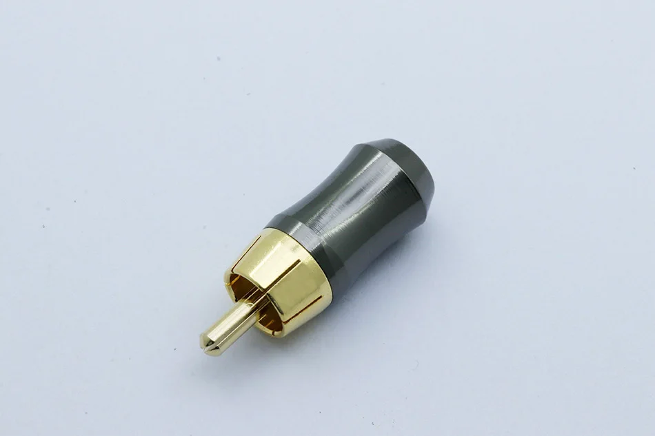 10 шт./лот разъем RCA позолоченный Gunmetal RCA штекер аудио разъем высокого качества разъем для динамиков аудио адаптер