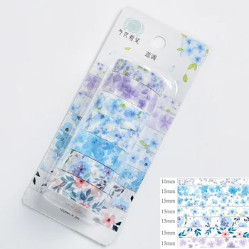 

Kawaii Flower Washi Tape Set Cute Galaxy Masking Tape Decorative Adhesive Tape Sticker Scrapbooking Japanese Diary Stationery