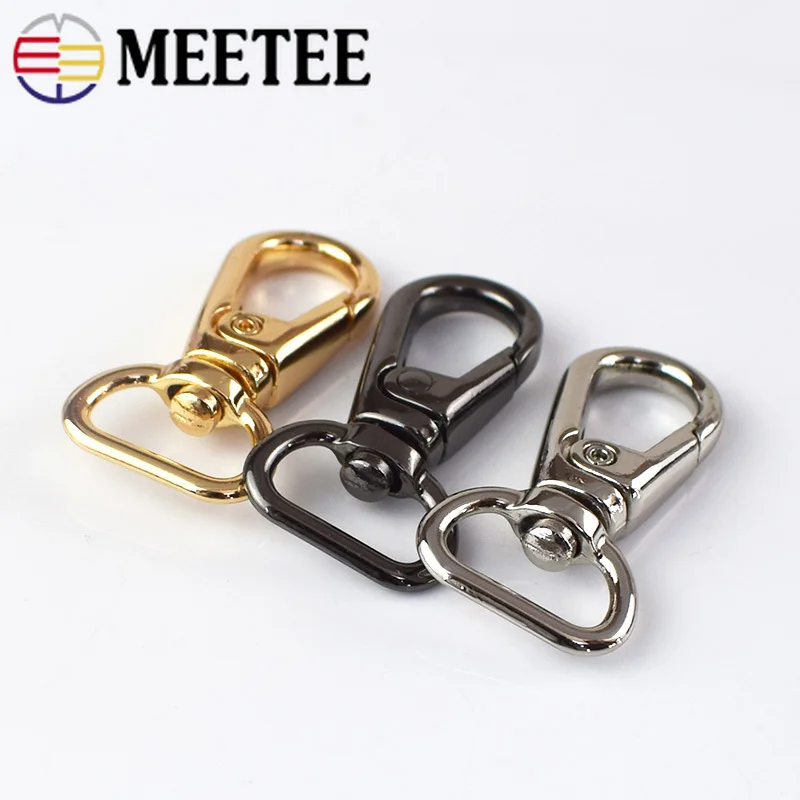 5/10Pcs Handbag Metal Buckle Dog Collar Webbing Buckles Hanger Lobster Clasps Swivel Trigger Clips Snap Hook DIY Accessories