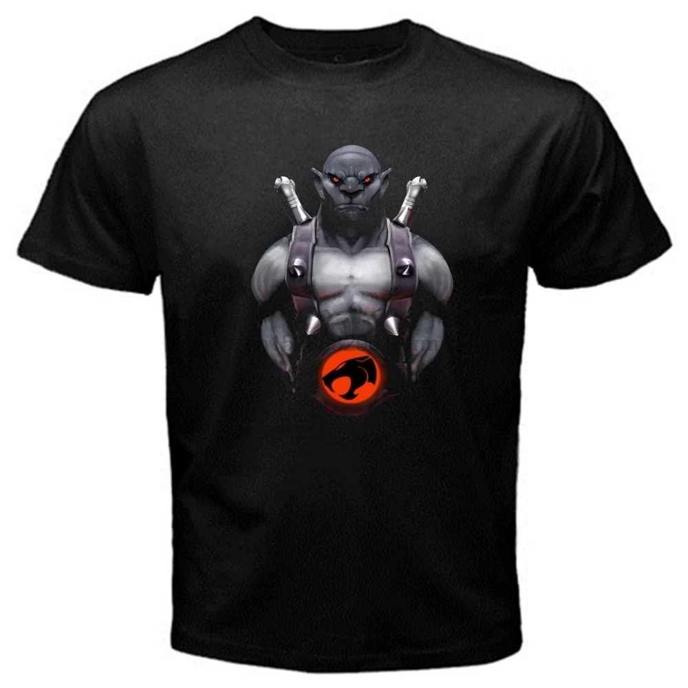 Классическая футболка с героями мультфильмов Panthro thundercats gymer train Черная Базовая