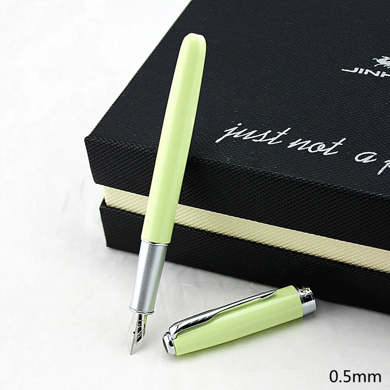 Высокое качество Jinhao 30 мл стеклянная бутылка авторучки металлический тонкий наконечник 0,5 мм Роскошные школьные офисные чернила ручка для письма Канцтовары подарок