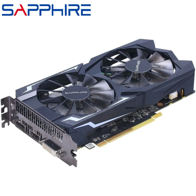 Видеокарта SAPPHIRE RX 460 2 Гб 128 бит GDDR5 видеокарты для AMD RX 400 серии VGA карты RX460 DisplayPort HDMI DVI б/у
