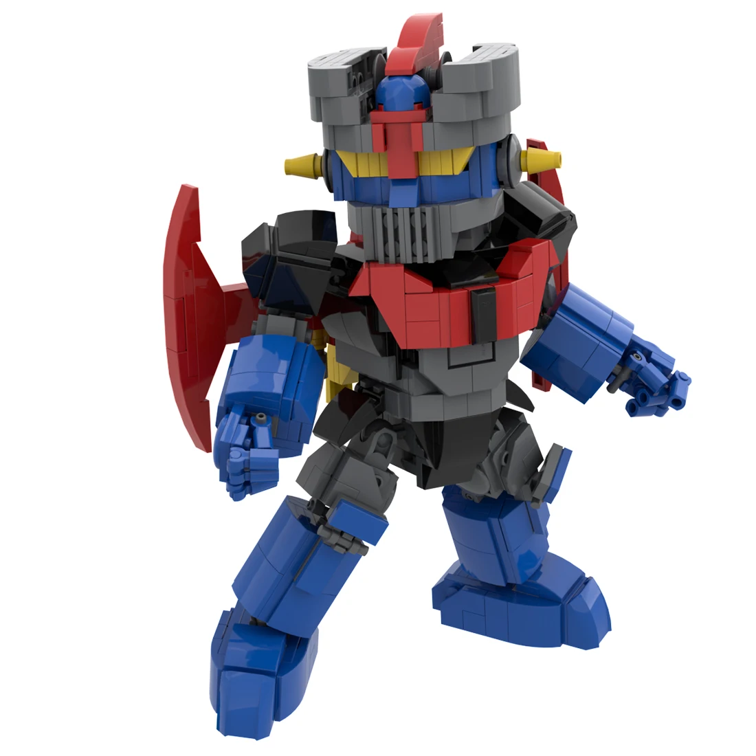 

619Pcs Moc Superalloy Combat Robot Model Assembly Small Particle Building Blocks Educational Toy Set