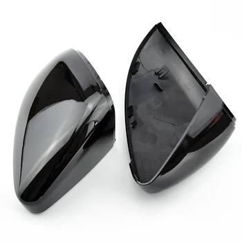 

XIANGXIXING Carbon black and bright black Mirror Cover Rearview Side Mirror Cap For VW Passat B7 CC Jetta MK6 Beetle