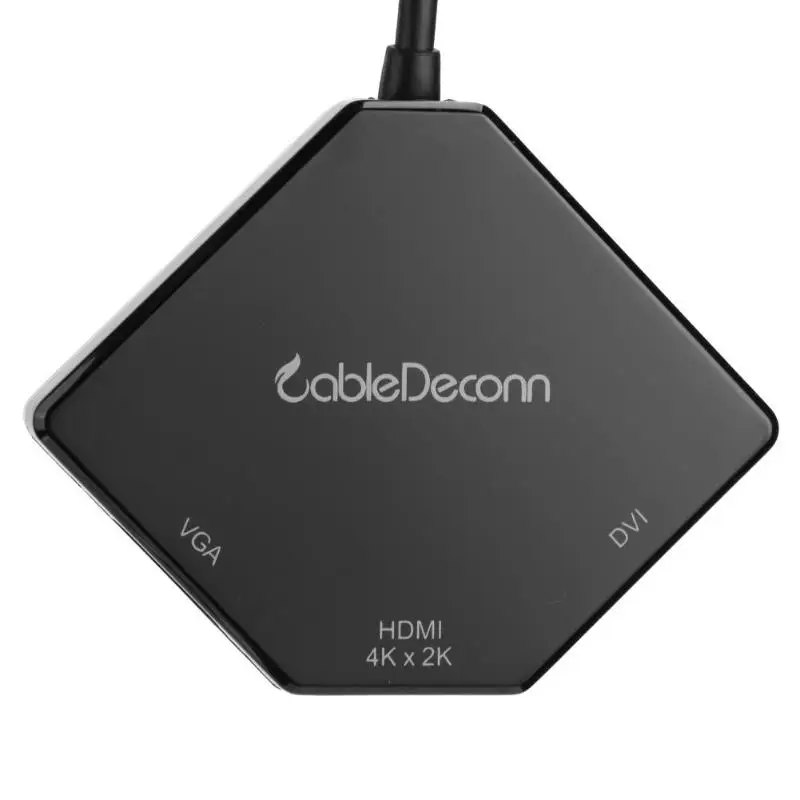 Кабель F0102 3 в 1 4K HD HDMI/VGA/DVI type-C концентратор для настольного ноутбука поддержка прямой доставки