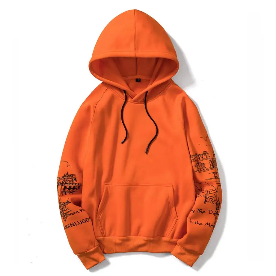 Erkek Kapsonlu Sweatshirt Turuncu Renk Uzun Kollu Sweat Hoodie Fiyatlari Ve Ozellikleri