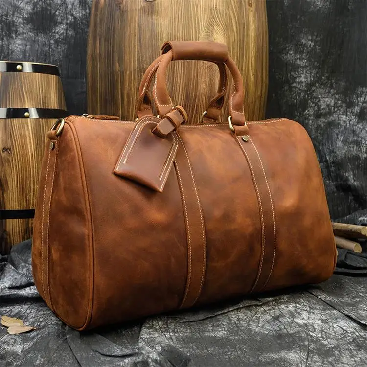 Design2 Light Brown MAHEU/Новинка года; модная брендовая дизайнерская деловая дорожная сумка для мужчин; Уличная обувь из натуральной кожи; спортивная сумка; Мужская обувь; Цвет Кофейный, черный - Цвет: Design2 Light Brown