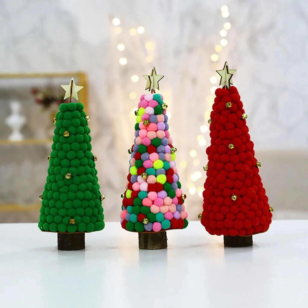 Плюшевая Мини Рождественская елка, настольные украшения для рождественской вечеринки, домашний декор, Новое поступление,, Прямая поставка