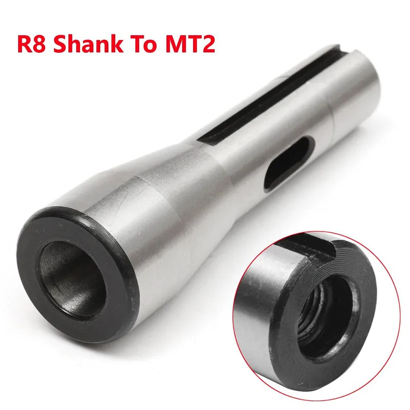 

R8 Shank To MT2 R8 Drill Chuck Arbor Morse Taper Adapter Sleeve