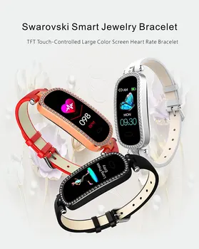 

Women SmartWatch Lady exclusive function Watch heart rate blood pressure fitness tracker fashion Wristband Female girls Bracelet