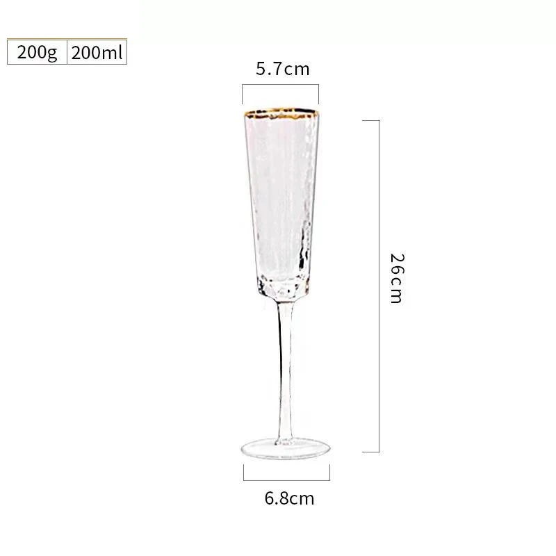 Пномпень молоток Зерно Кристалл бокал для вина шампанское чашка серый розовый прозрачный Кубок домашняя посуда для напитков Свадебные очки - Цвет: B  Transparent