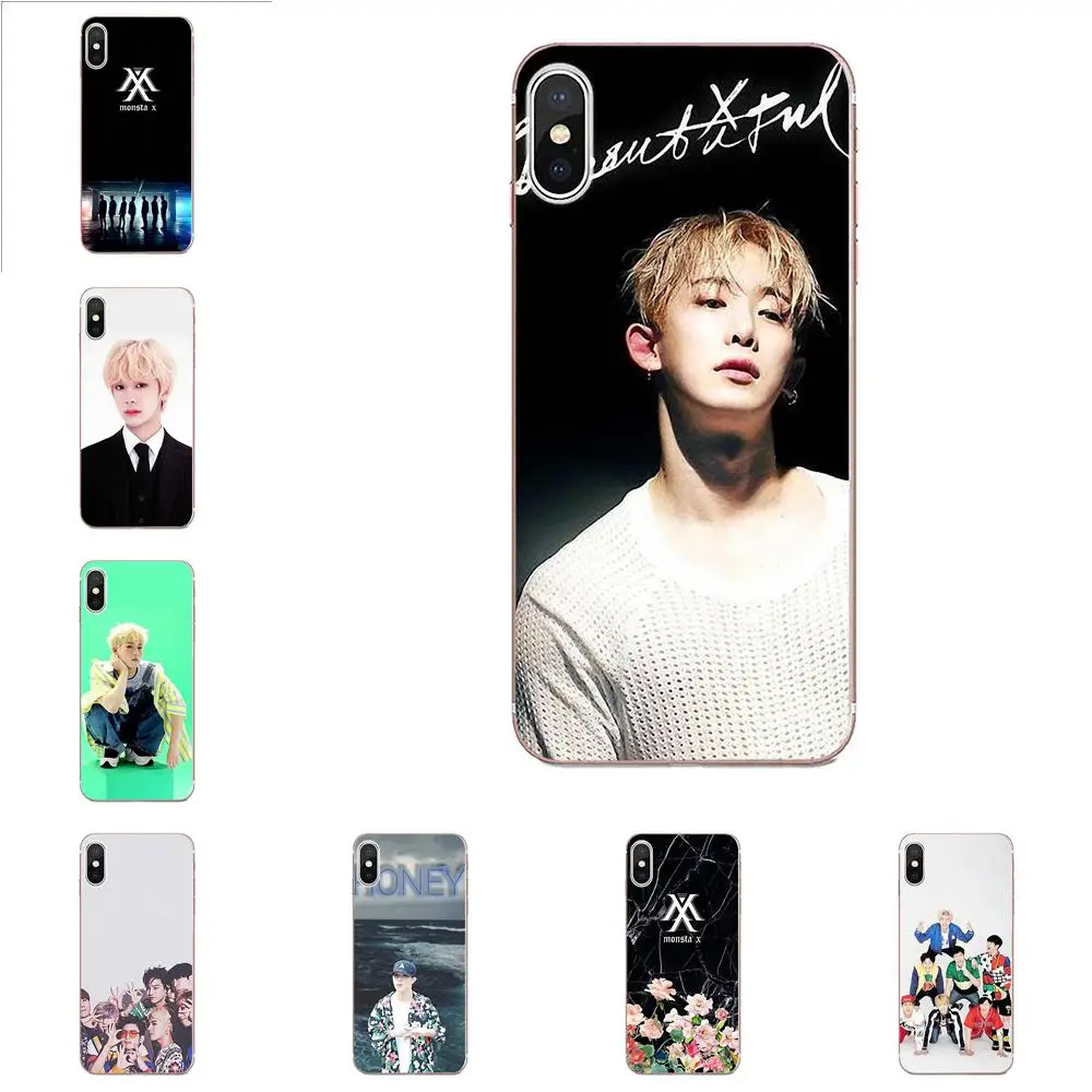 Силиконовые чехлы для телефонов Monsta X Kpop Boy Xiaomi Redmi Mi 4 7A 9T K20 CC9 CC9e Note 7 8 9 Y3 SE Pro Prime Go Play