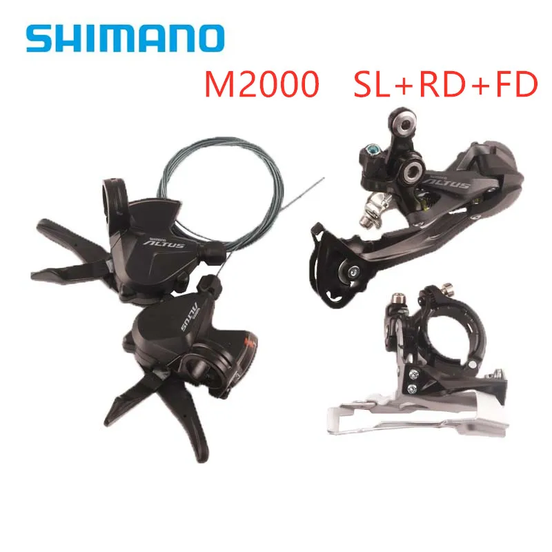

Shimano M2000 9 speed Group MTB Mountain Bike Rear Derailleur shifter levers + Front Derailleur +Rear +Derailleur