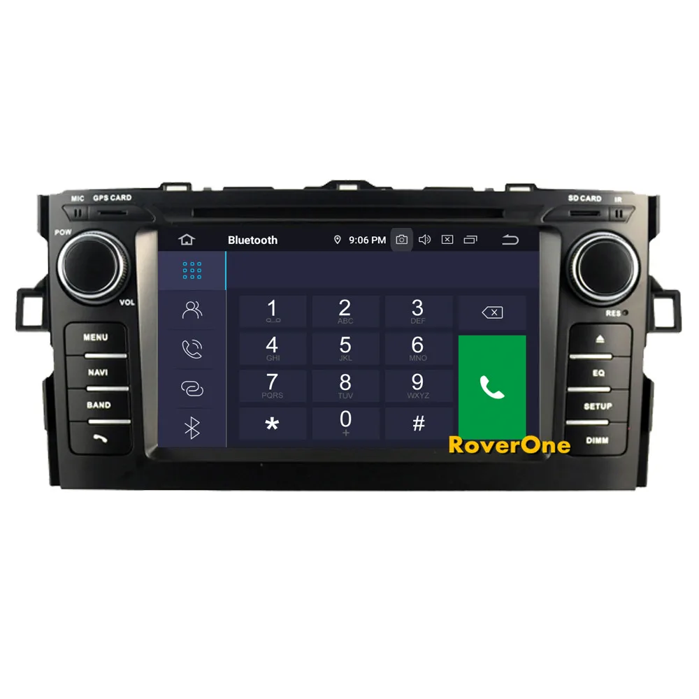 Perfect RoverOne Car Accessories For Toyota Auris 2008 - 2012 Android 9.0 4G+64G Auris DVD GPS Navigation Head Unit Radio Stereo 9