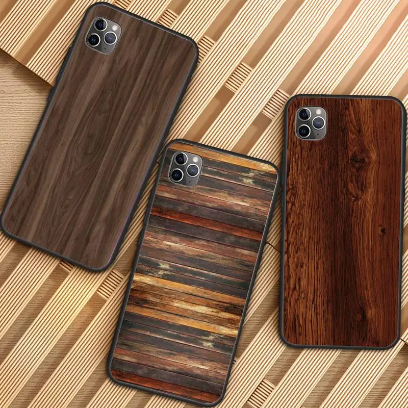 

Wood grain Pattern TPU Soft Phone Case for iPhone 11 12 pro MINI XS MAX 8 7 6 6S Plus X 5S SE 2020 XR