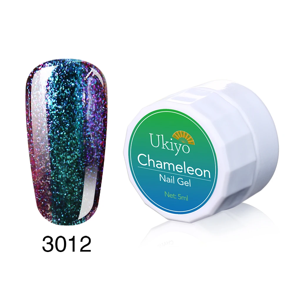 3012 Ukiyo 5 мл Хамелеон УФ-гель для ногтей Замачивание Магия SequinsGel лак Vernis Полупостоянный лак для ногтей эмаль маникюр - Цвет: 3012
