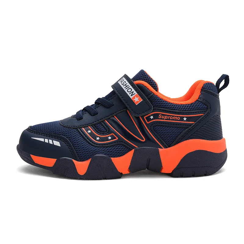 Dark Blue Sialia Повседневная детская обувь для детские кроссовки для мальчиков обувь, женские кроссовки дышащий, сетчатый, для бега спортивная мода tenis infantil - Цвет: Dark Blue