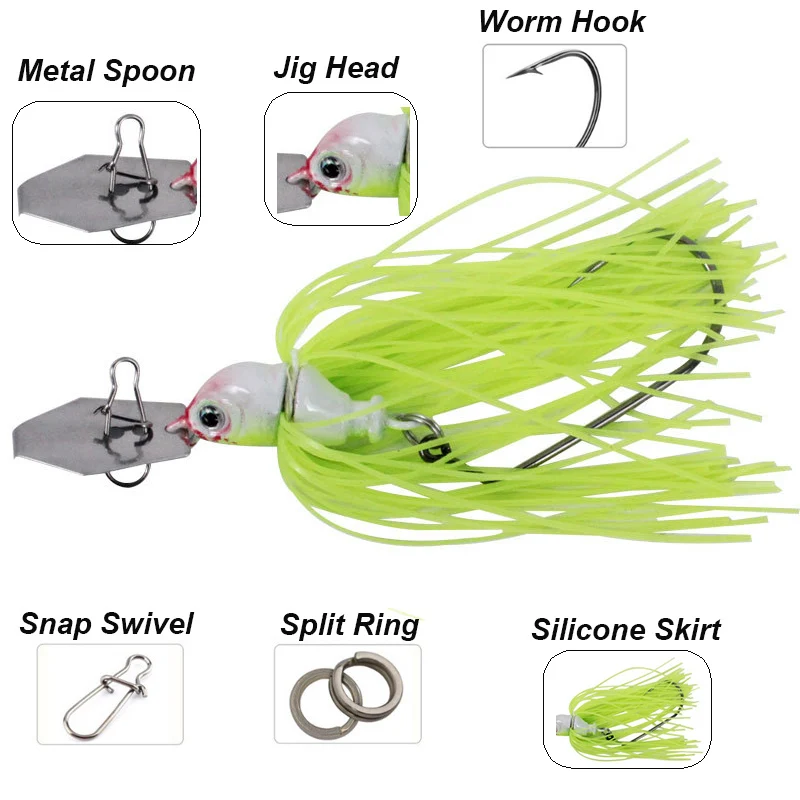 2023 Spinner Bait Bass Jig Chatter Bait Fishing Lure Chatterbait Fishing  Kit Wobblers for Bass Fishing Tackle Fishing Spoon - AliExpress