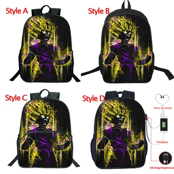 

Anime Dragon Ball Goku Backpack Students Boys Girls Bags Fashion Cool Pattern Schoolbag Teens Daily 16inch Laptop Backpack