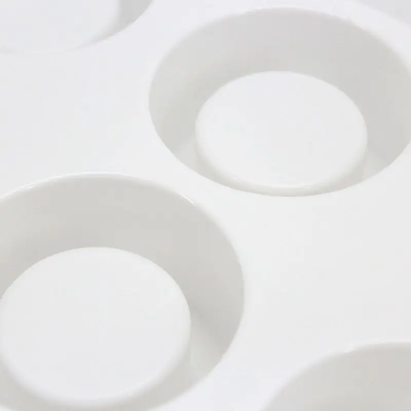 6 отверстий пудинг чашки Искусство торт плесень Пан 3D силиконовые формы мусс силиконовая форма