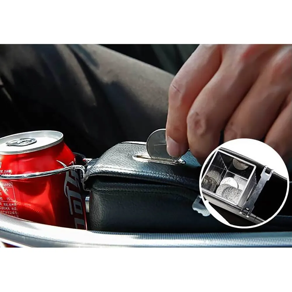 Сумка для хранения на сиденье автомобиля Укладка для телефона монеты сигаретные ключи из искусственной кожи автомобильное сиденье боковая коробка для хранения многофункциональный органайзер