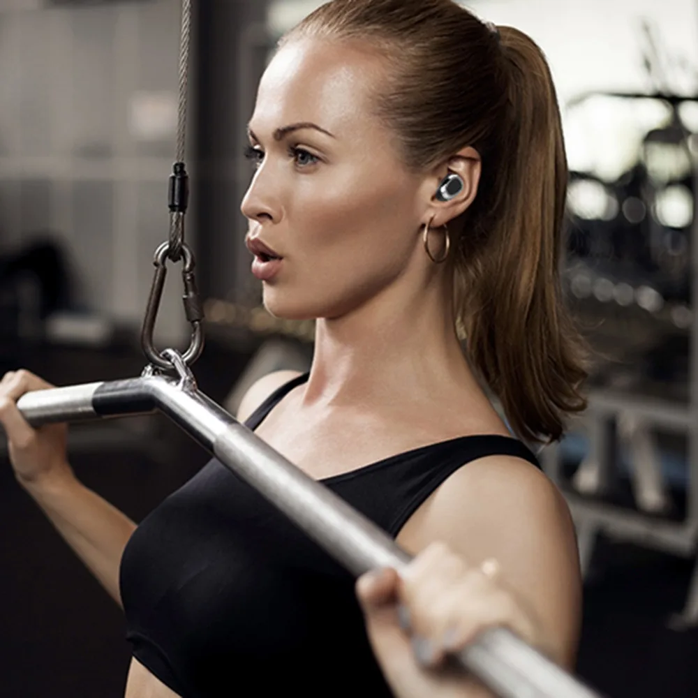 M1 TWS Bluetooth 4,2 гарнитура с зарядным отсеком настоящие Беспроводные спортивные стерео наушники-вкладыши двойные наушники для 2-3 часов разговора