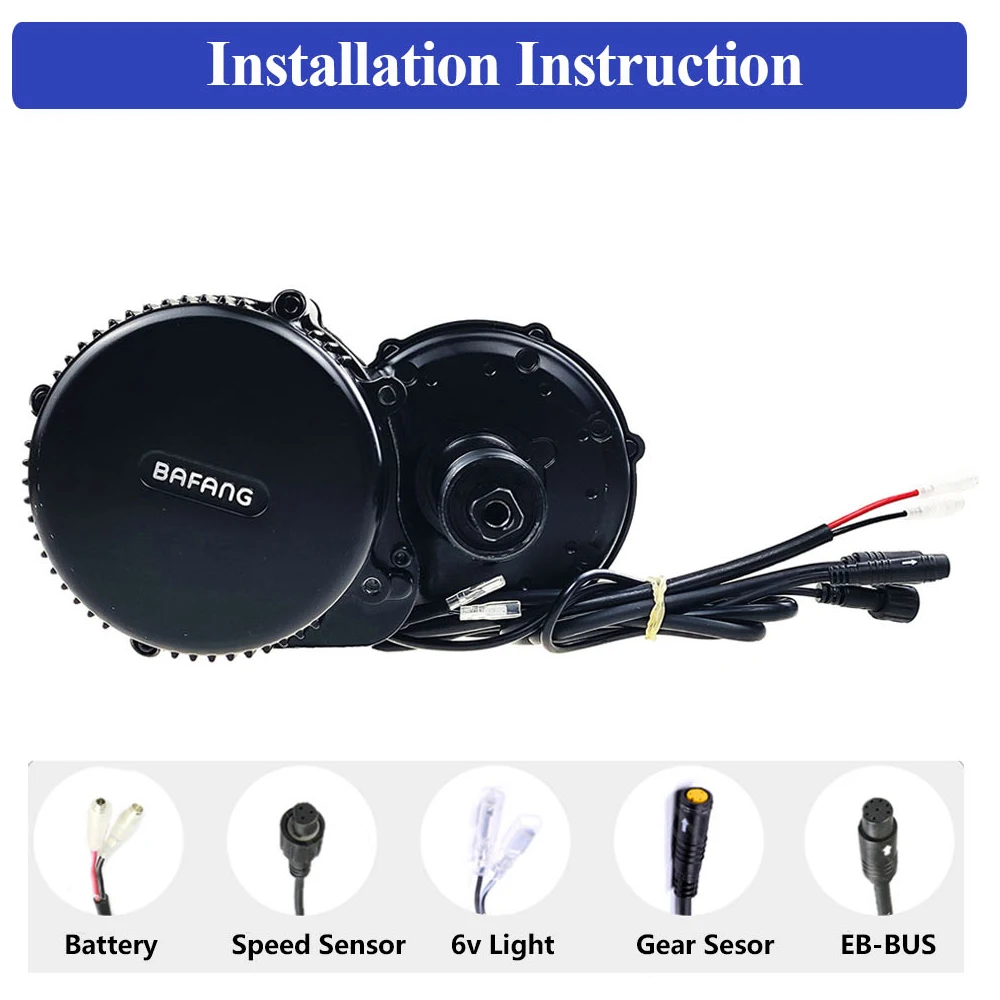 US $378.88 Bafang Motor BBS02B 750W 48V BBS01B 250W 36V 350W 500W BBS01 BBS02B Mid Drive Motor Electric Bicycle Conversion Kit for E bike