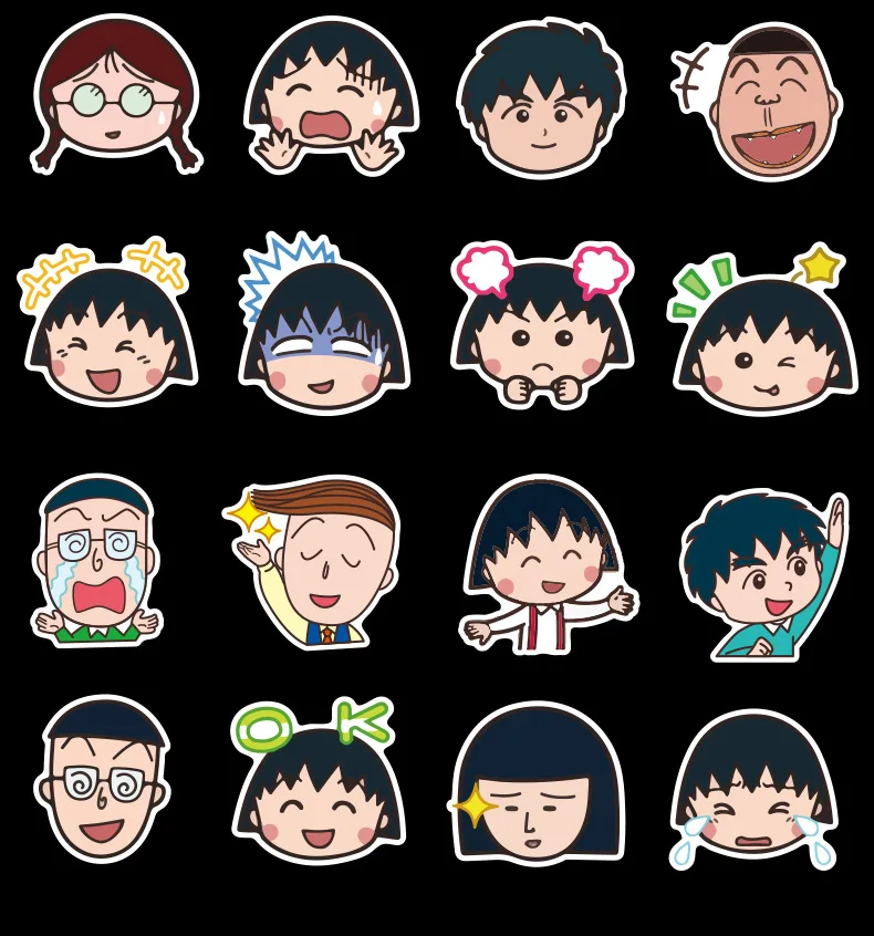 80 шт креативное милое ссамозакрывающийся крафт-Chibi Maruko-тян»; мягкие наклейки сделай сам оформление альбома, дневника Скрапбукинг ребенка стикеров канцелярских принадлежностей