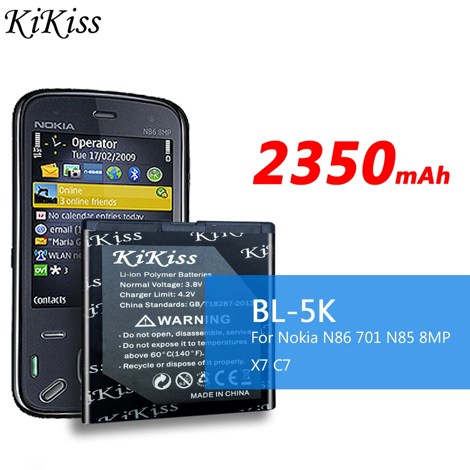 Nuova Batteria Bl 5 K Bl-5K Bl5K Per Nokia N85 N86 C7 X7 Batteria Ricaricabile Per Telefono C7-00