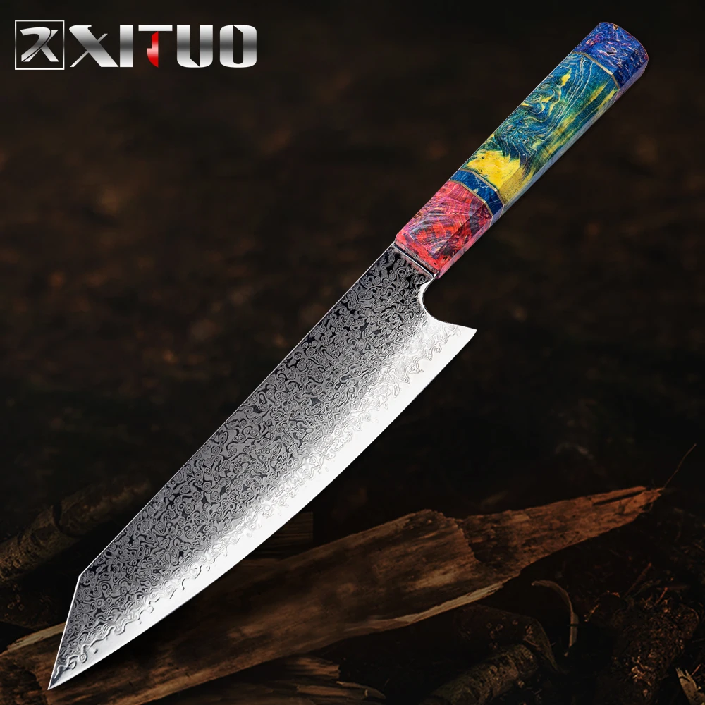 XITUO Kitchen Knife Knife 67 Layers Japanese Damascus Steel 8 Inch