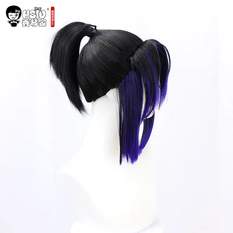 HSIU Kochou Shinobu Anime Cosplay Costume Wig Demon Slayer: Kimetsu no Yaiba Kimono Uniforms Cloak Halloween Gradient hair wig