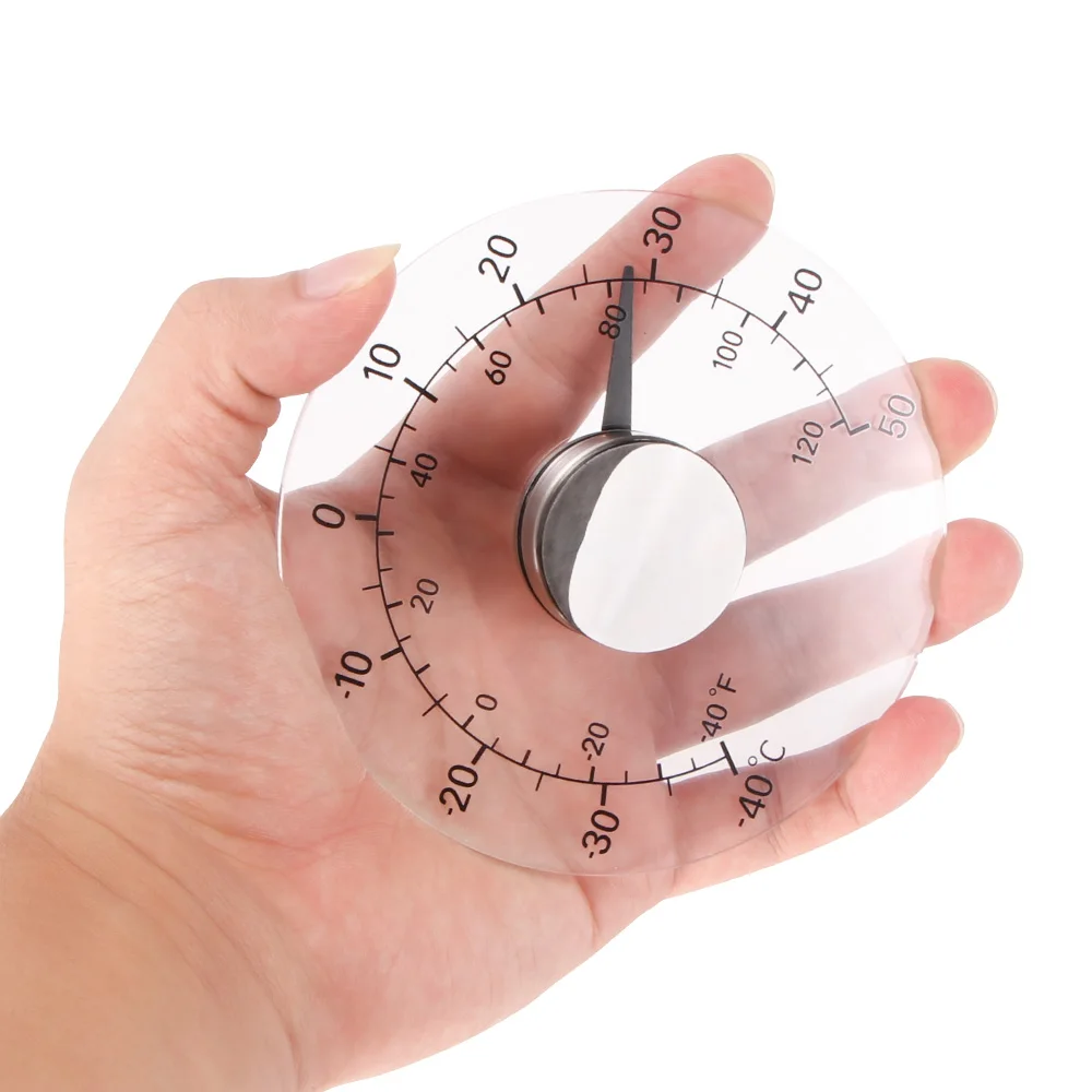 Напольный бытовой Аналоговый термометр Цельсия прозрачный измеритель контроля температуры стекло прилипающая паста стекло