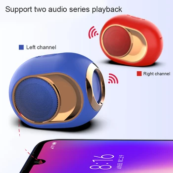 

High-End Wireless Speaker Bluetooth Speaker Subwoofer Stereo Support TF Card USB Flash Drive GK99